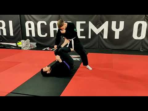 1 leg x guard - overhead sweep