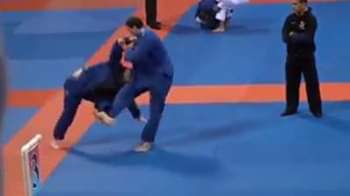 Roger Gracie foot sweep