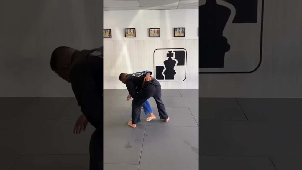 2 on 1 to Ouchi Gari #bjj #jiujitsu #takedown #bjjlifestyle