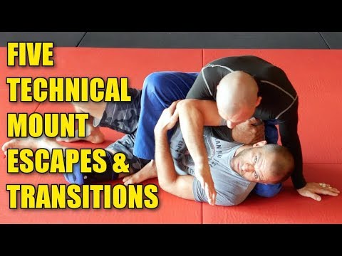 5 Technical Mount Escapes/Transitions: Deep Half-Guard, Regular Half-Guard, and Single Leg X-Guard