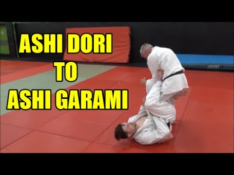 ASHI DORI TO ASHI GARAMI   Single Leg Takedown to Leg Lace & Leglock