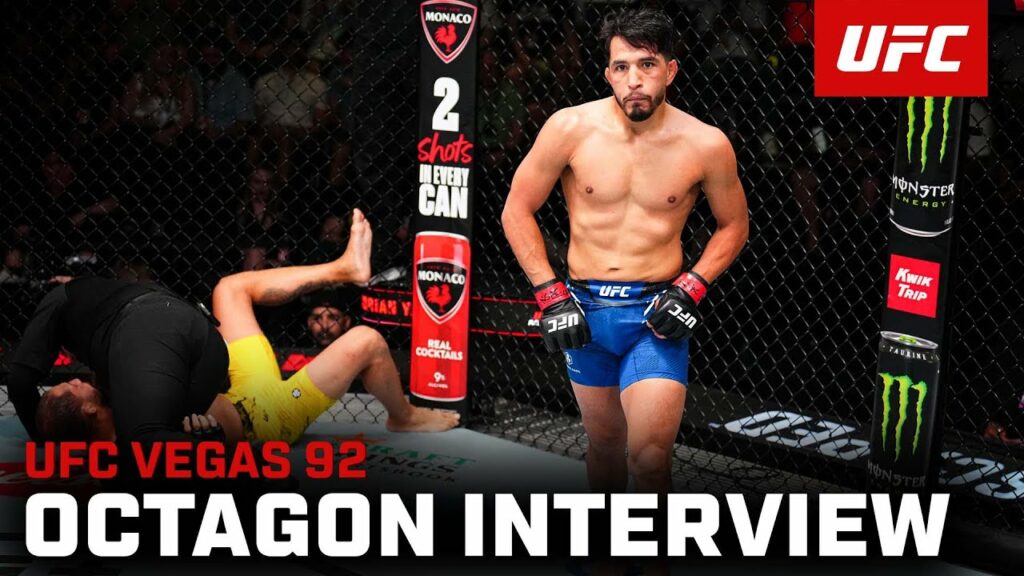 Adrian Yanez Octagon Interview | UFC Vegas 92