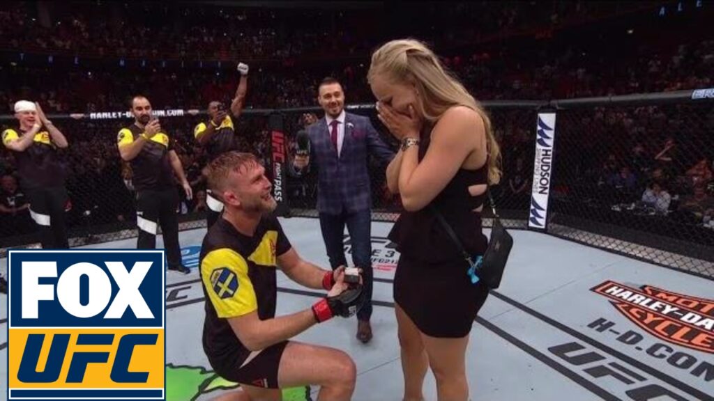 Alexander Gustafsson proposes to girlfriend after his KO win over Glover Teixeira | UFC FIGHT NIGHT