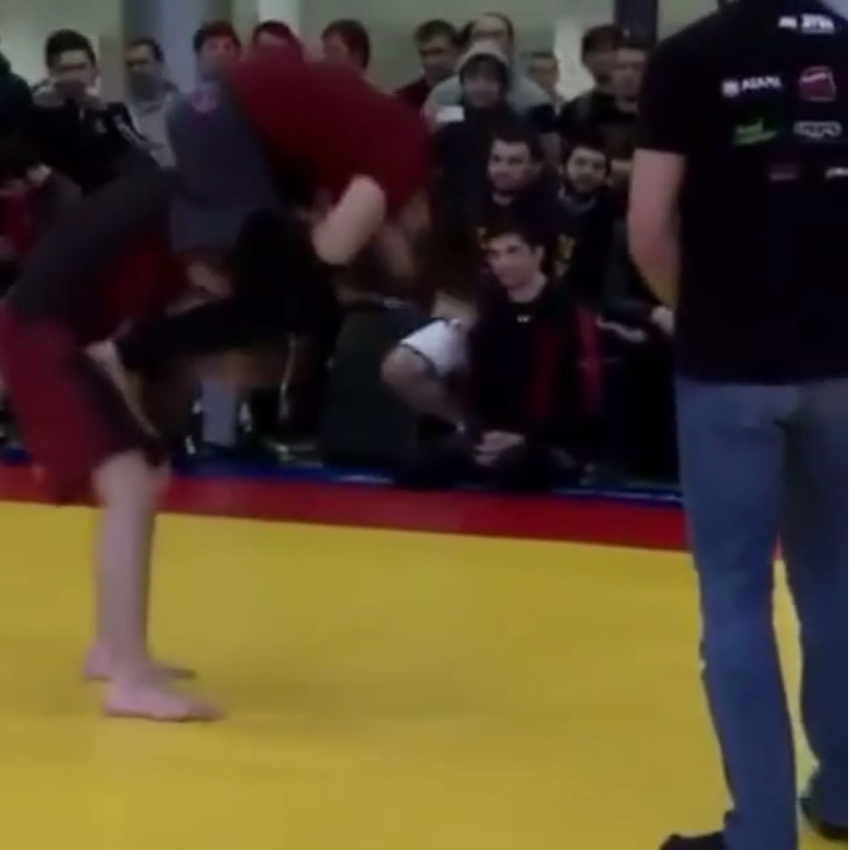 Arm Drag to Back Choke Footage