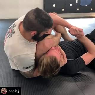 Armbar to rocking chair choke variation, @abelbjj