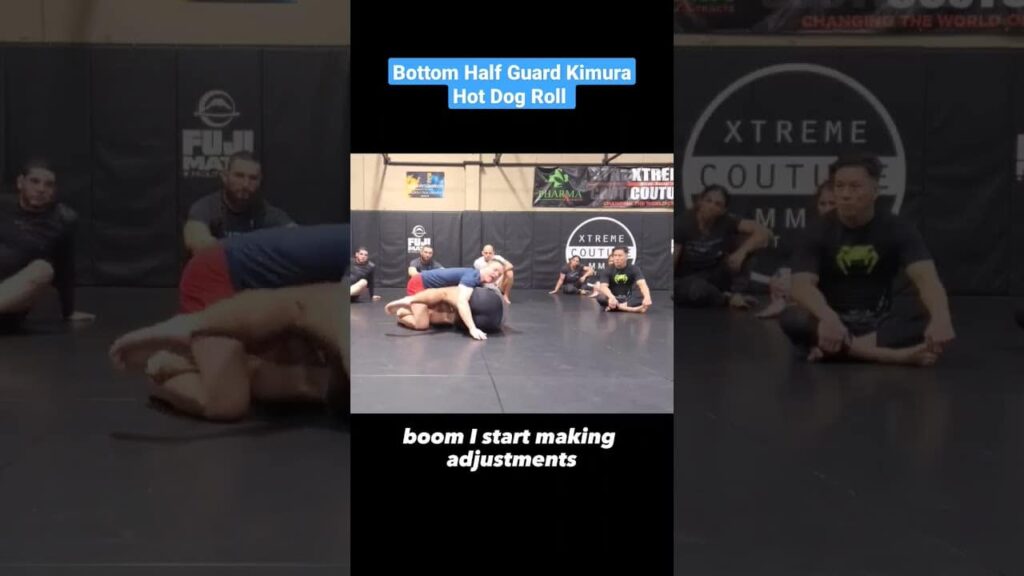 Bottom Half Guard Kimura Hot Dog Roll