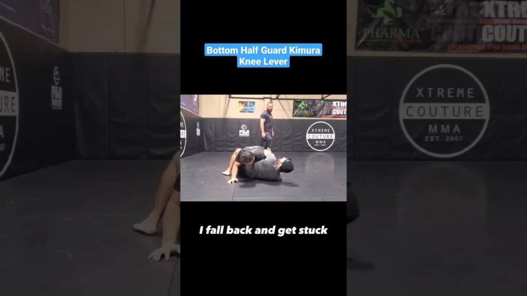 Bottom Half Guard Kimura: Knee Lever