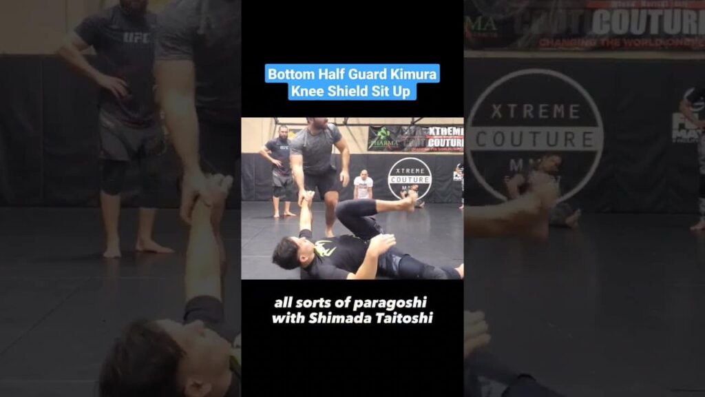 Bottom Half Guard Kimura Knee Shield Sit Up