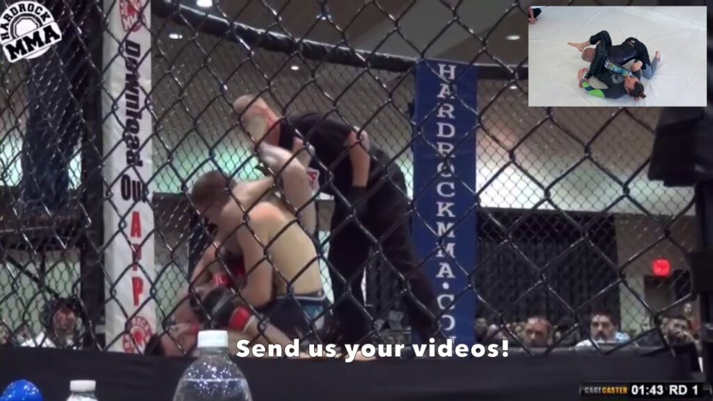 Bottom Side Triangle in MMA Match!