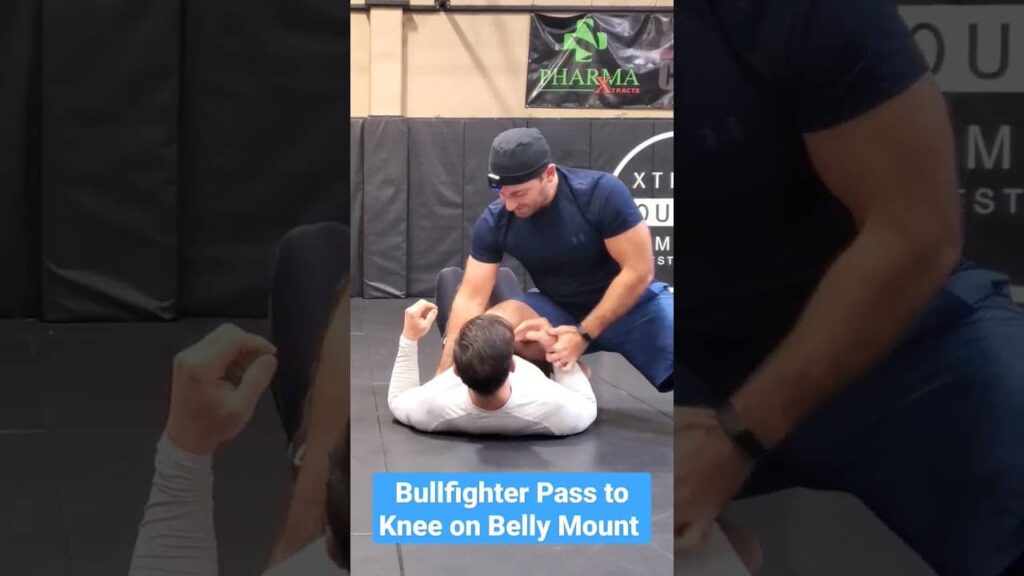 Bullfighter Pass to Knee on Belly Mount