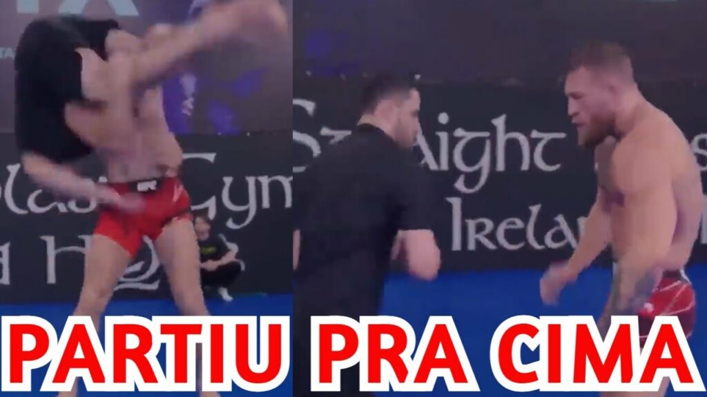 CONOR Mc GREGOR CHAMA PRA P0RRADA O PARCEIRO DE TREINO - O CHICOTE ESTRALOU