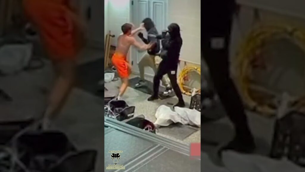 Canadian Homeowner Fights Off Two Home Invaders #shorts