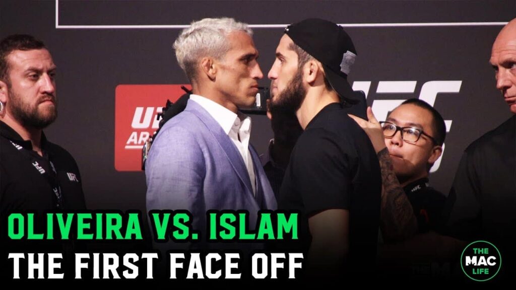 Charles Olivera vs. Islam Makhachev Tense First Ever Face Off | UFC 280 Press Conference