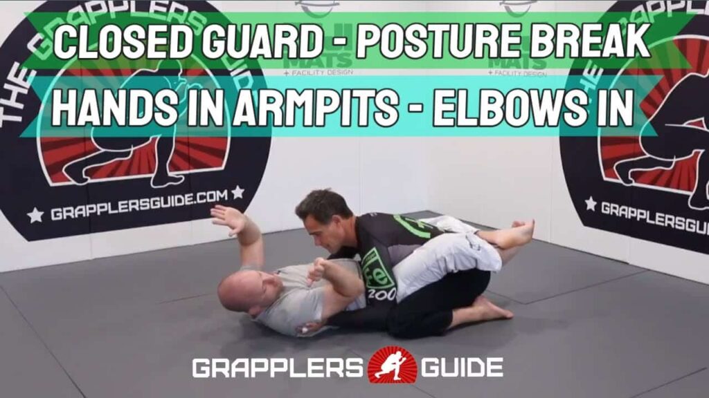 Closed Guard Posture Break - Deal With Hands In Armpit (Elbows In Method) by Jason Scully