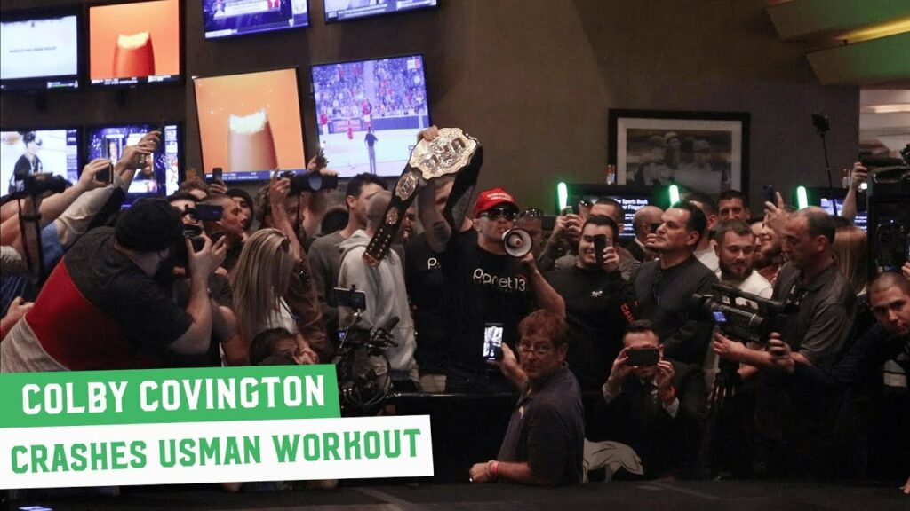 Colby Covington Crashes Kamaru Usman's UFC 235 Open Workout