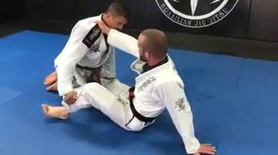 Collar drag to back take