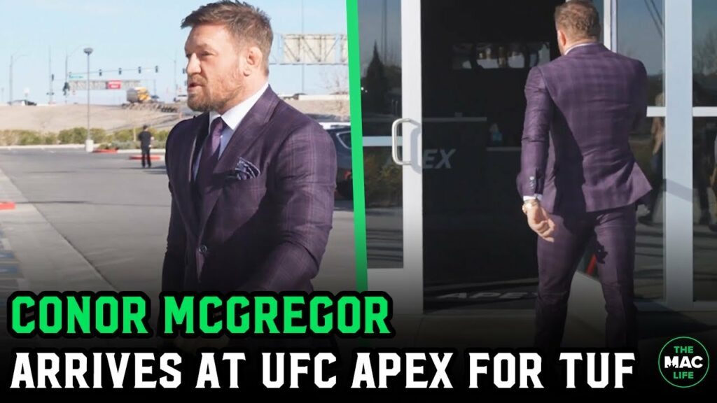 Conor McGregor arrives at UFC Apex for The Ultimate Fighter