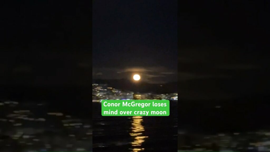 Conor McGregor loses his mind over crazy moon 😂