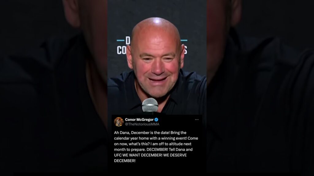 Conor McGregor responds and shuts down Dana White #UFC #conormcgregor #danawhite