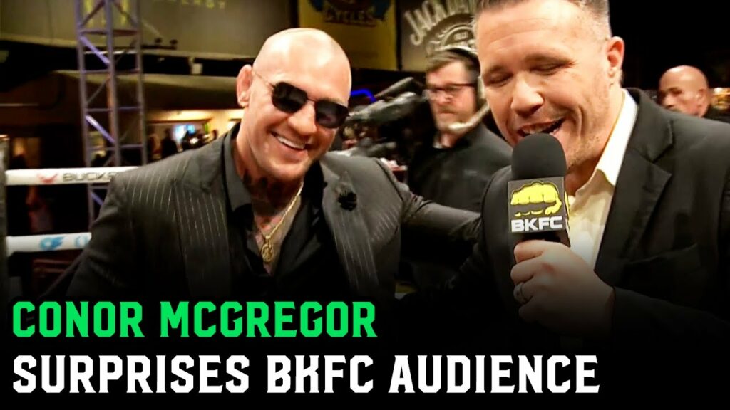 Conor McGregor surprises BKFC crowd with sudden appearance