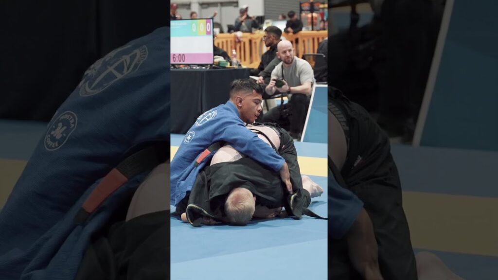 Crazy Back Take 🤯 Rolando Samson at @ibjjf Portland Open #shorts #ibjjf #jiujitsu #bjj