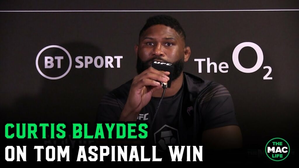 Curtis Blaydes on Tom Aspinall win: "I think my bones were stronger"