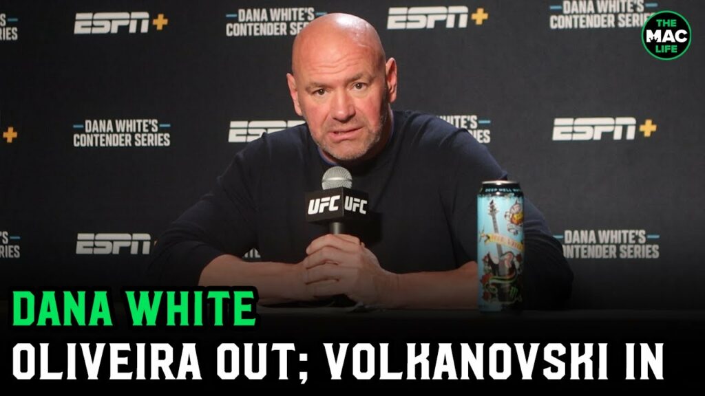 Dana White: Charles Oliveira is OUT; Alexander Volkanovski is IN for Islam Makhachev rematch