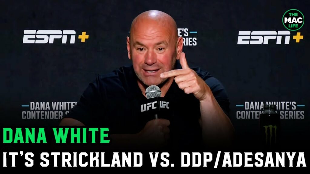 Dana White: Sean Strickland fights winner of Israel Adesanya vs. Dricus Du Plessis