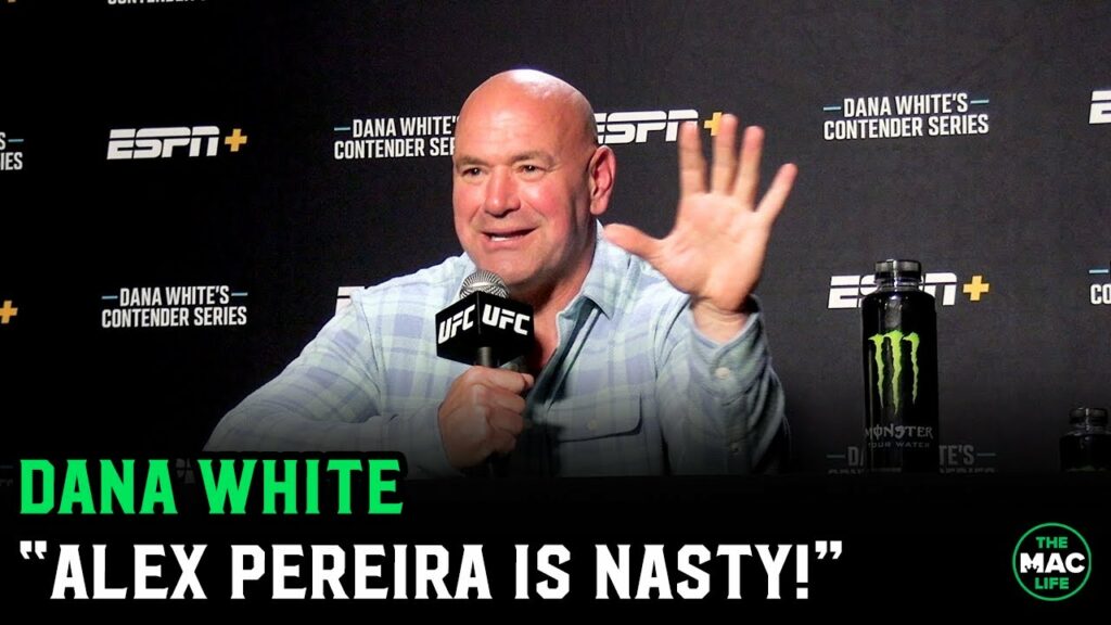 Dana White on Alex Pereira moving back to middleweight: "He's nasty, he wants to fight everybody!"