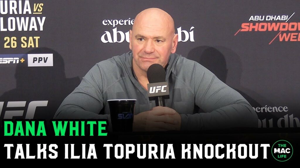 Dana White reacts to Ilia Topuria vs. Max Holloway KO: “If you keep clipping legends…”