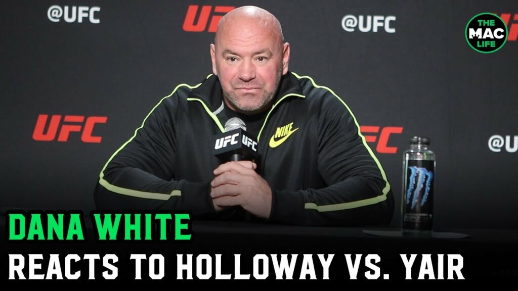 Dana White reacts to Max Holloway vs. Yair Rodriguez; Says "we're beefing with Paulo Costa"