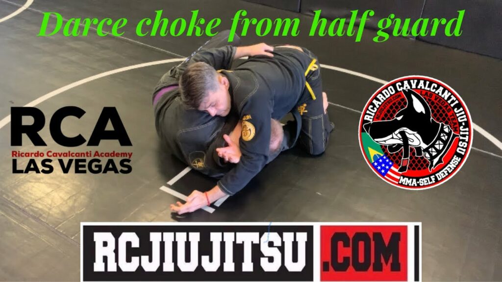 Darce choke from Deep Half Guard