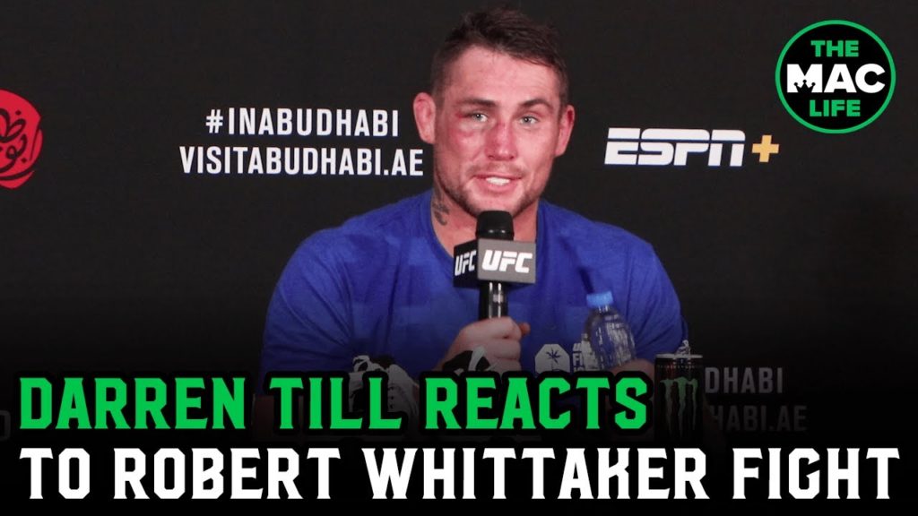 Darren Till on Robert Whittaker fight: "I feel like we both won"; reveals knee tear in round 2