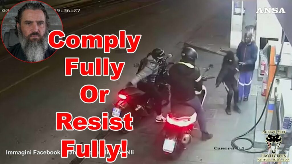 Defender Gives Half-Hearted Resistance To Armed Moto Jacker