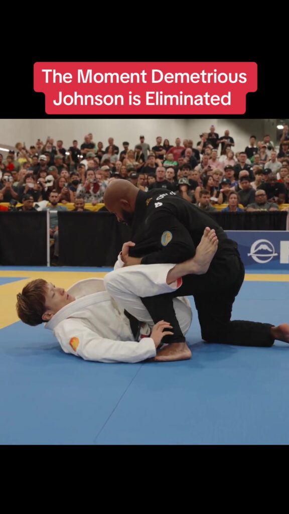 Demetrious Johnson gets submitted at the IBJJF World Masters.