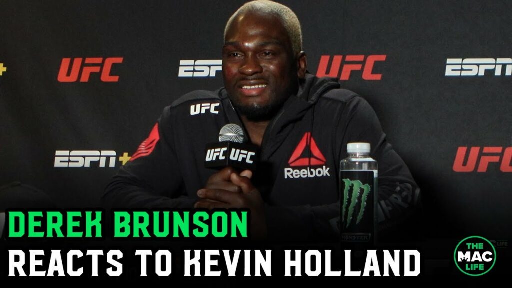 Derek Brunson reacts to Kevin Holland's constant talking during fight; Calls out Paulo Costa