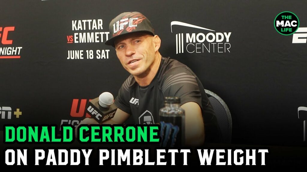 Donald 'Cowboy' Cerrone on Paddy Pimblett weight gain: "He's still young. Eat it, you earned it"