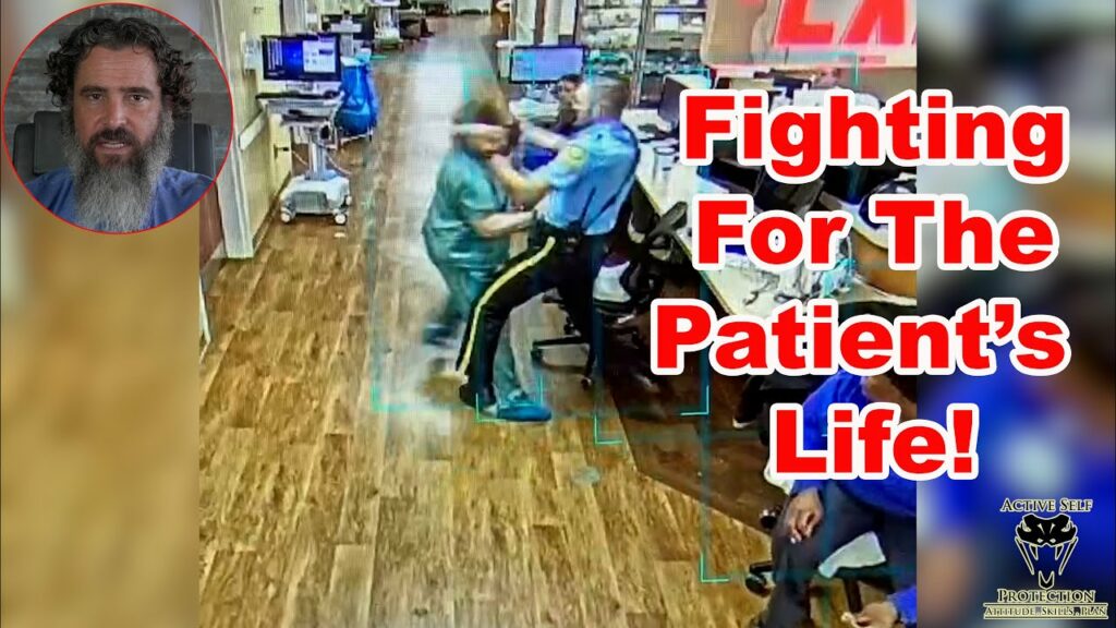 Emergency Room Armed Guard Fights Patient For His Gun