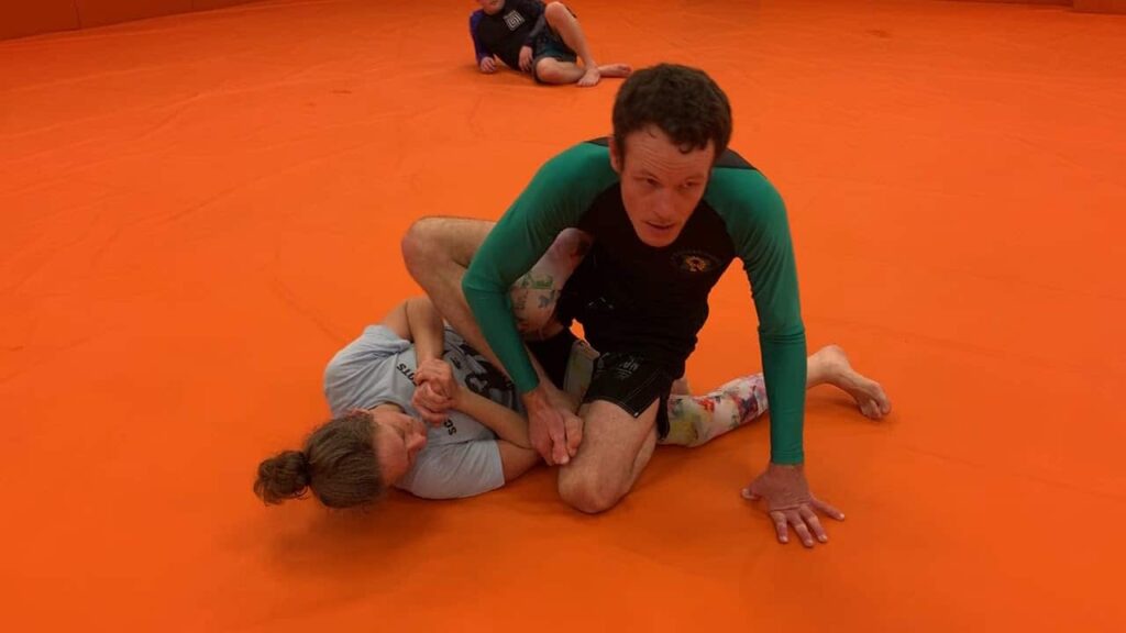 Establishing the Leg Staple from Scissor Half Guard; Over/Under Heel Hook to Sideways Kneebar