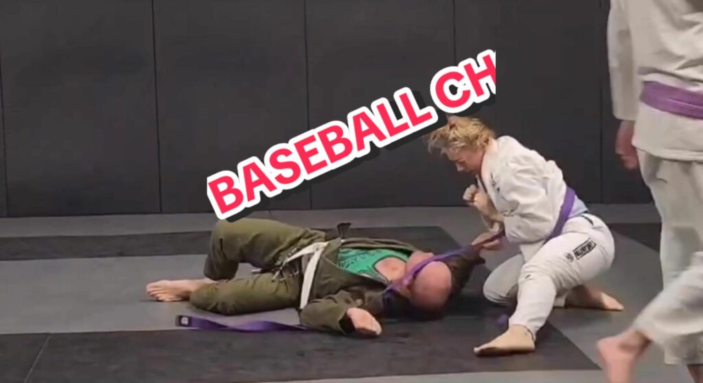 Estrangulamento Beisebol    -  Baseball Choke   . . Vídeo:    .   Estude Jiu-J