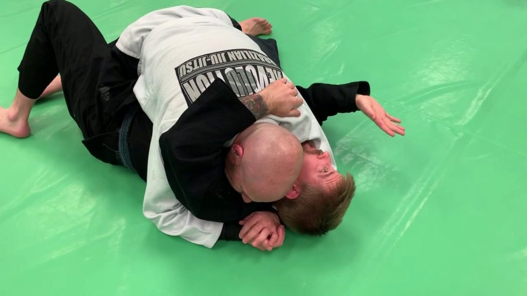 Ezekiel Choke from Half Guard Bottom