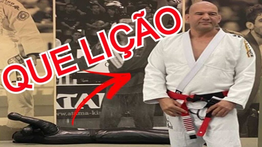 FAIXA CORAL DE JIU-JITSU FABIO GURGEL DA UMA LIÇÃO EM IGNORANTE