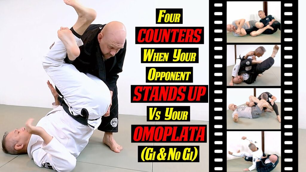 Four Counters When Your Opponent Stands Up Vs Your Omoplata for Gi and No Gi!