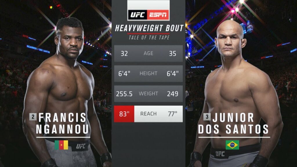 Free Fight: Francis Ngannou vs Junior Dos Santos