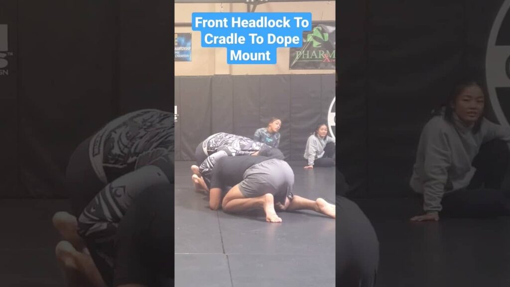 Front Headlock To Cradle To Dope Mount