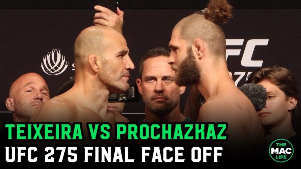 Glover Teixeira vs Jiri Prochazka Final Face Off | UFC 275 Official Weigh-Ins