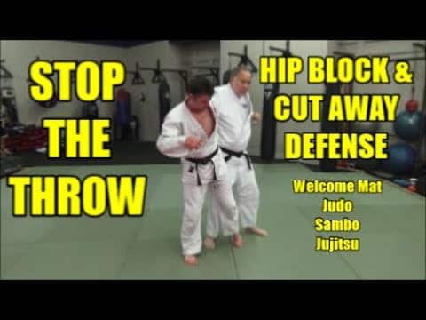 HIP BLOCK & CUT AWAY DEFENSE AGAINST STANDING & KNEE DROP THROWS