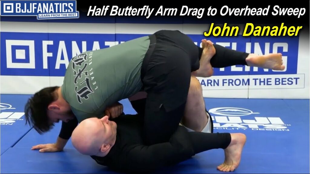 Half Butterfly Arm Drag to Overhead Sweep by John Danaher