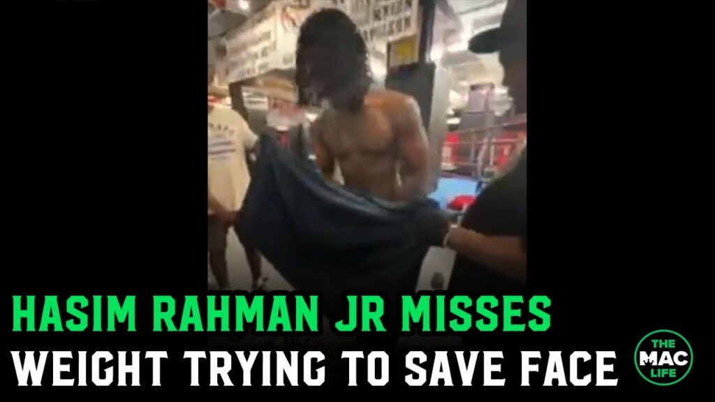 Hasim Rahman Jr. weighs in for cancelled Jake Paul fight to prove point; Misses weight anyway