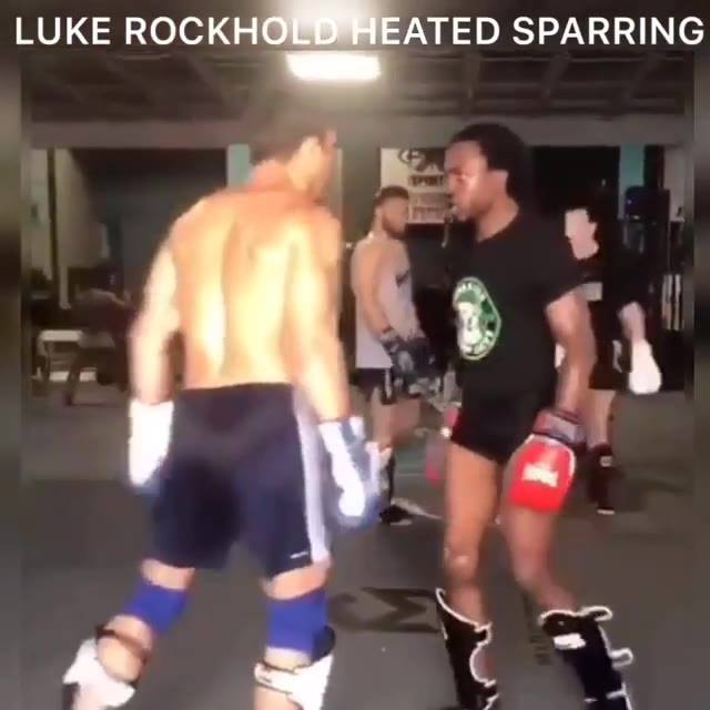 Heated sparring session between @lukerockhold and @jacksonjason150
